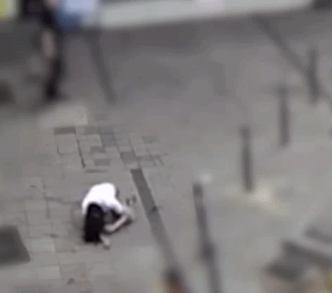 Drugged woman rolling around Suwon Station